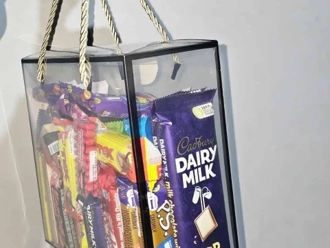 Chocolate Treasure Bag filled with chocolate treats