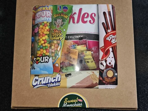 Sweet Munchies Classic snack box, hand-packed in Mutare