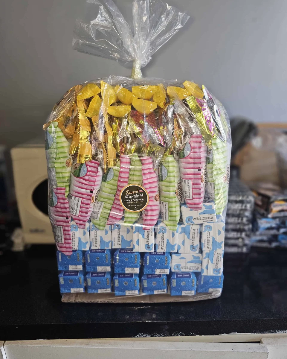 Kids Munchies Hamper filled with kid-friendly snacks and treats